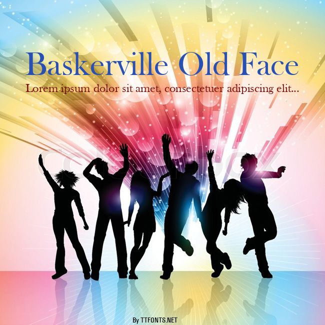 Baskerville Old Face example
